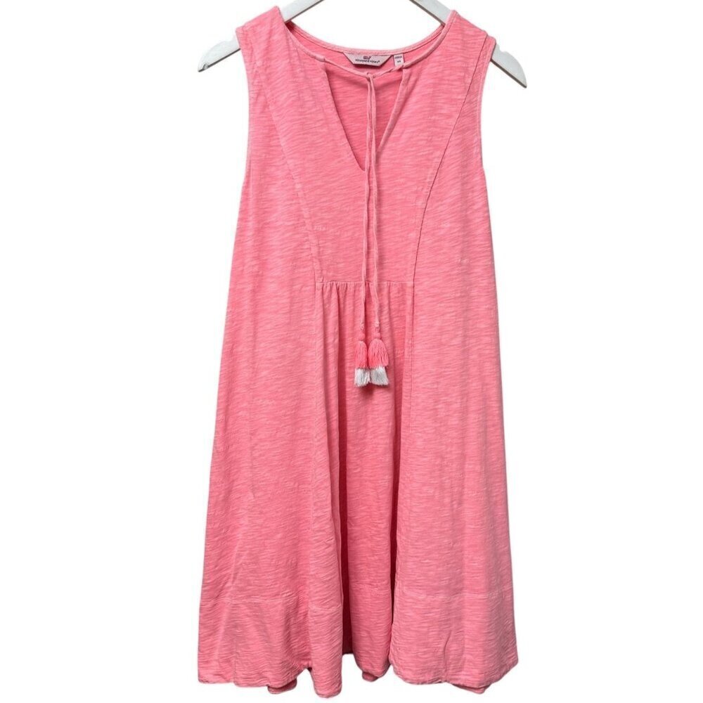 VINEYARD VINES Dress XS Pink Cotton  Preppy Casual Boho Sundress Beach Coverup